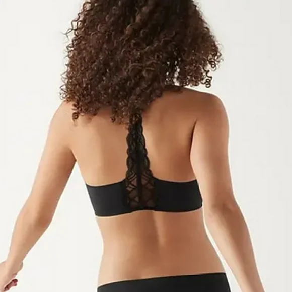 TRUE and CO. Body Triangle Lace Racerback Bra Bralette Womens Medium M - Picture 3 of 5